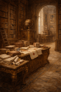 Imagen para ilustrar la biblioteca y archivo