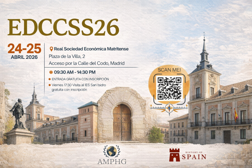 Banner EDCCSS26 Madrid 24-25 abril 2026 con información del evento y código QR.