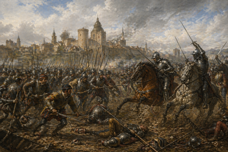 Recreación histórica de la Batalla de Pavía