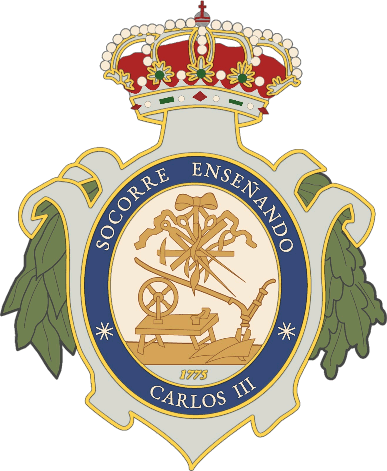 Escudo oficial de la Real Sociedad Económica Matritense de Amigos del País