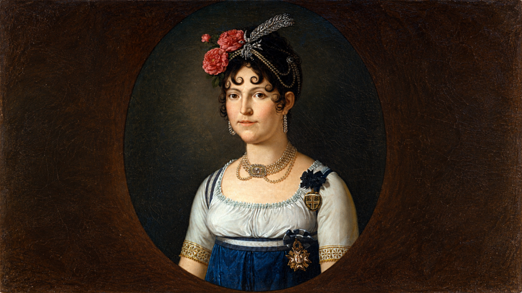 Retrato de María Luisa de Borbón.