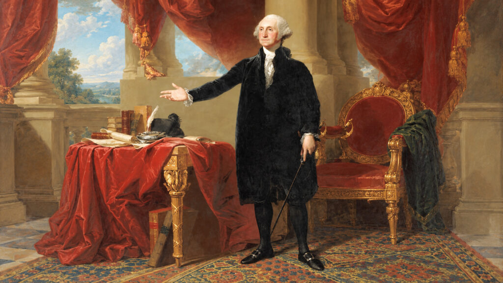 Retrato de George Washington de cuerpo entero