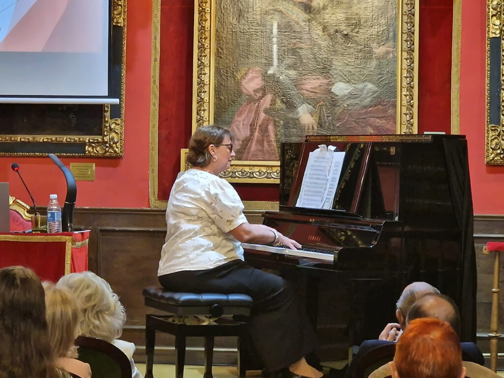 Detalle de la interpretación pianística durante «Sinfonía de compositores madrileños».